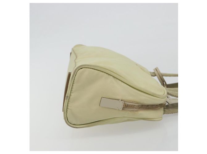 Borsa PRADA Nylon Avorio Oro Auth 189552A D'oro Crudo - vista 3