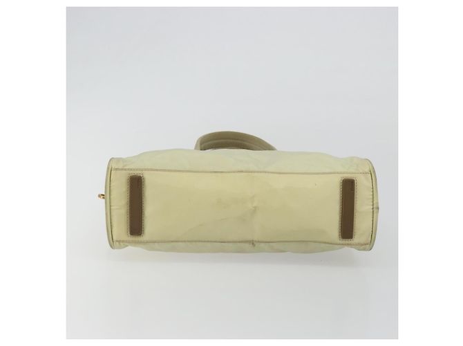 Borsa PRADA Nylon Avorio Oro Auth 189552A D'oro Crudo - vista 5