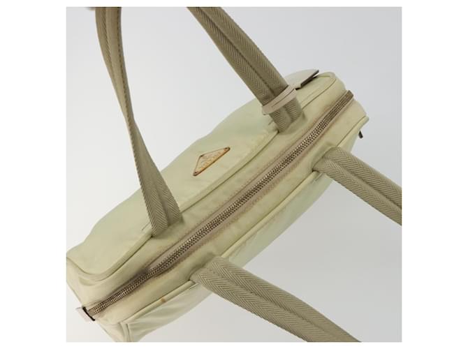 Borsa PRADA Nylon Avorio Oro Auth 189552A D'oro Crudo - vista 6