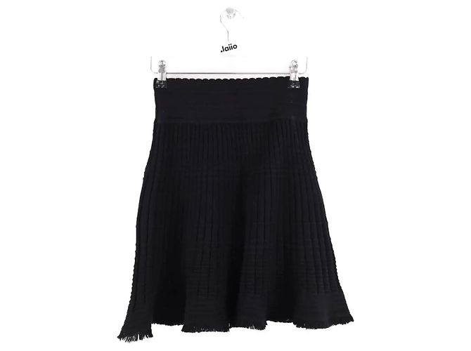 Autre Marque Gonna nera Nero - vista 3