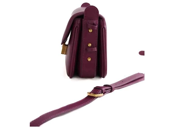 Borsa a tracolla Soeur in pelle viola - vista 4