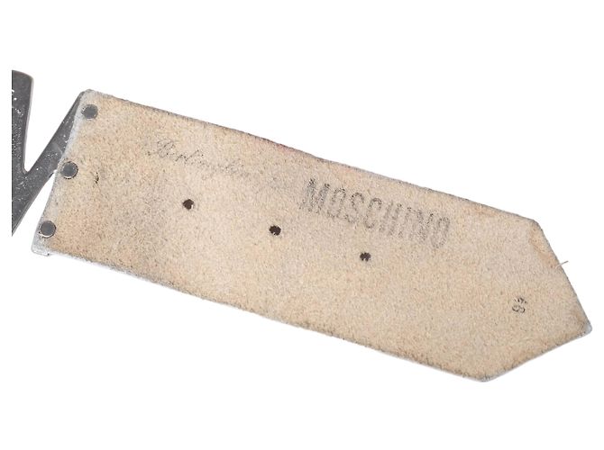 Moschino Gürtel aus Leder mit Logo Weiß - Ansicht 4