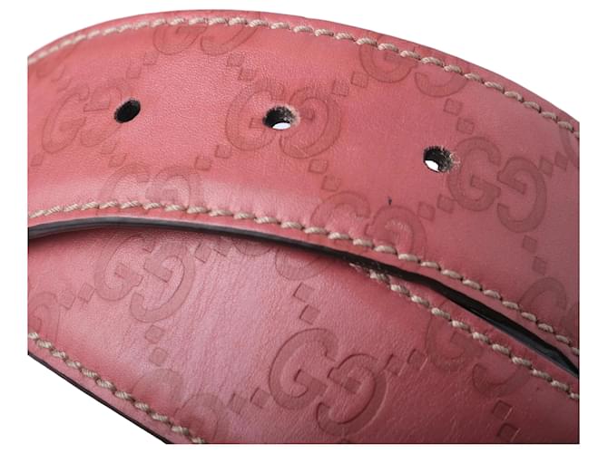Gucci GG Canvas Gürtel Pink - Ansicht 3