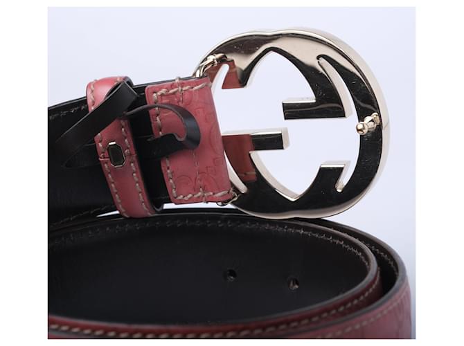 Gucci GG Canvas Gürtel Pink - Ansicht 4