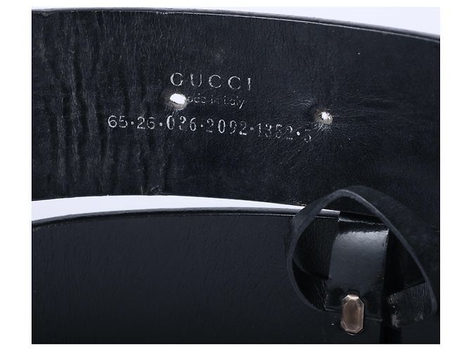 Gucci Gürtel mit G-Schnalle aus schwarzem Lackleder - Ansicht 4