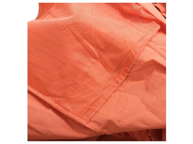 Fendi 365 Safari-Jacke aus orangefarbenem Leinen mit Gürtel - Ansicht 6