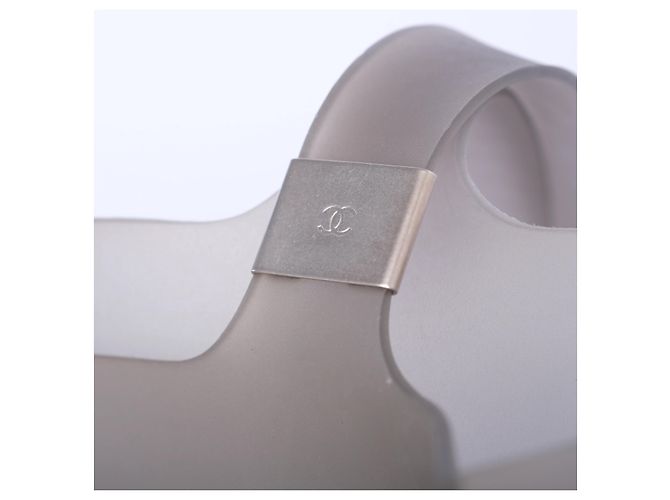 Tote Chanel Jelly Logo Grigio - vista 5