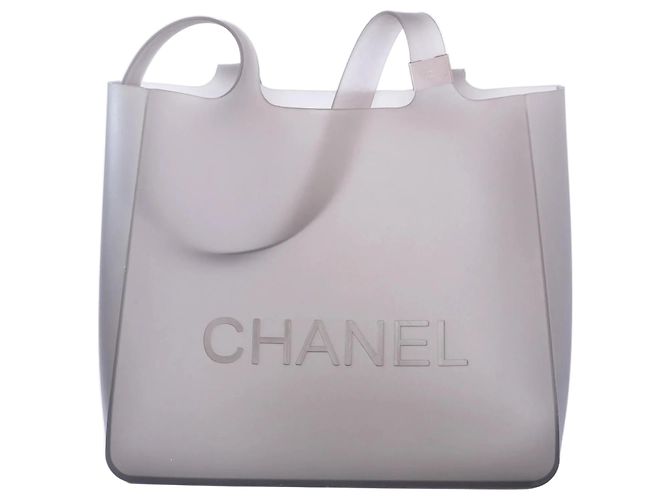 Tote Chanel Jelly Logo Grigio - vista 7