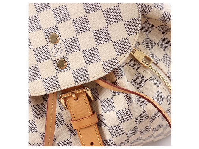 Zaino Louis Vuitton Sperone Damier Azur Beige N41578 - vista 10