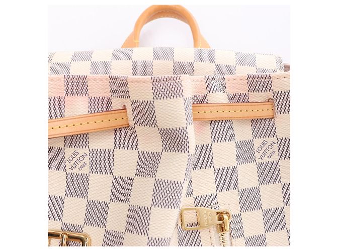 Zaino Louis Vuitton Sperone Damier Azur Beige N41578 - vista 13