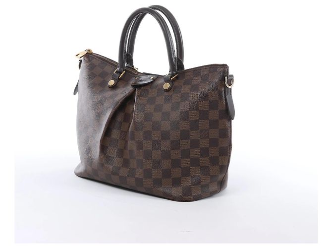 Borsa Louis Vuitton Siena MM Damier Ebene Marrone N41546 Rosso - vista 2