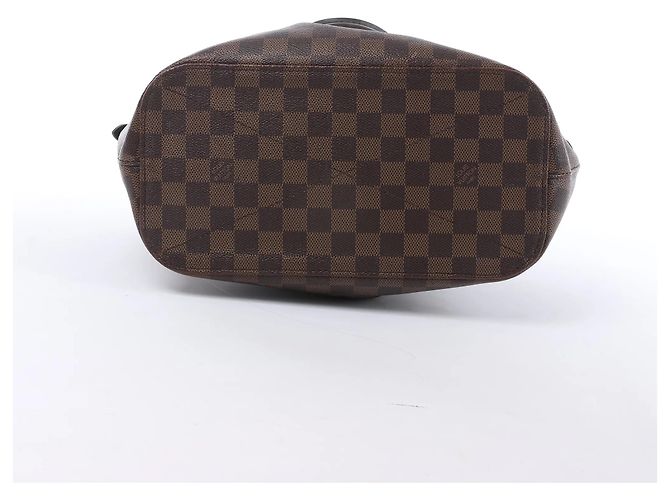 Borsa Louis Vuitton Siena MM Damier Ebene Marrone N41546 Rosso - vista 7