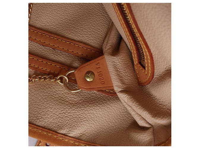 Borsa a tracolla Louis Vuitton Bucket PM Monogram Canvas Marrone M42238 Beige - vista 11