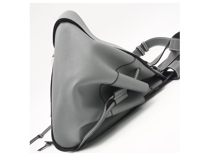 Borsa a mano Hammock in pelle di vitello Soft Grain Loewe Marrone - vista 10