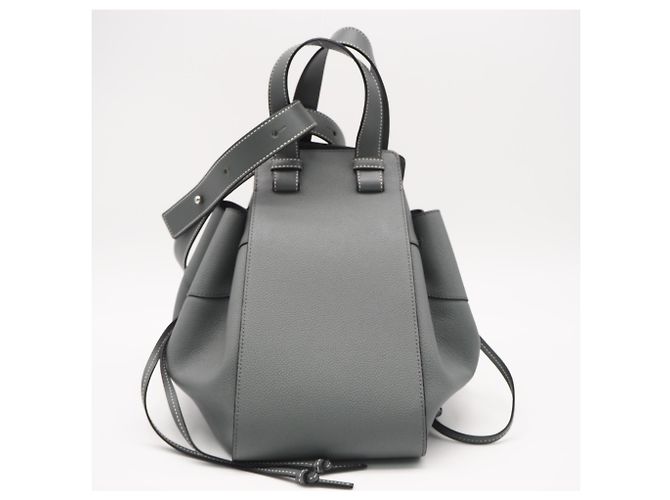 Borsa a mano Hammock in pelle di vitello Soft Grain Loewe Marrone - vista 2