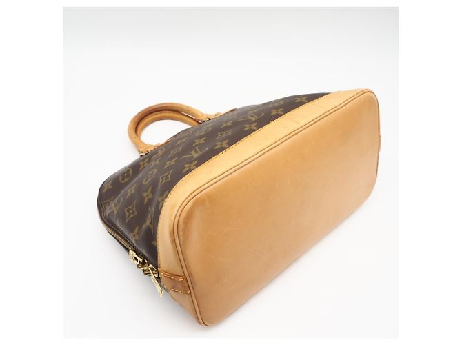 Borsa Louis Vuitton Monogram Alma PM Nero - vista 4