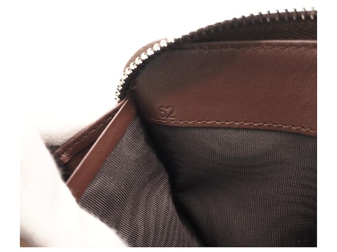 Prada Vitello Daino Leather Triangle Logo Long Wallet Brown - view 15
