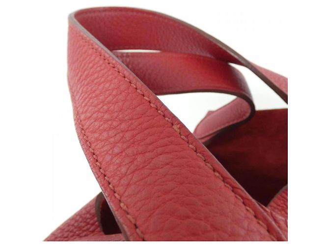 Hermès Bolso Hermes Picotin Lock PM Roja - vista 5