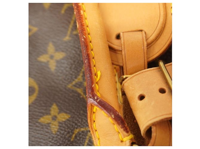 Borsa Louis Vuitton Boston Monogram Sirius 50 Marrone - vista 8