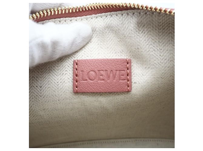 Clutch in pelle rosa Loewe - vista 12