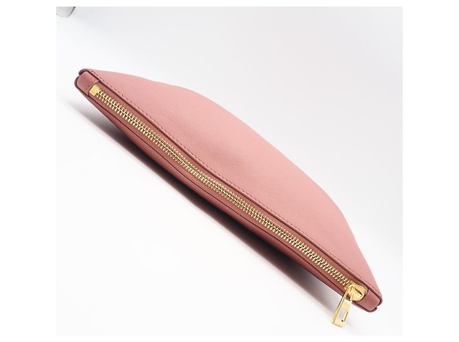 Clutch in pelle rosa Loewe - vista 6