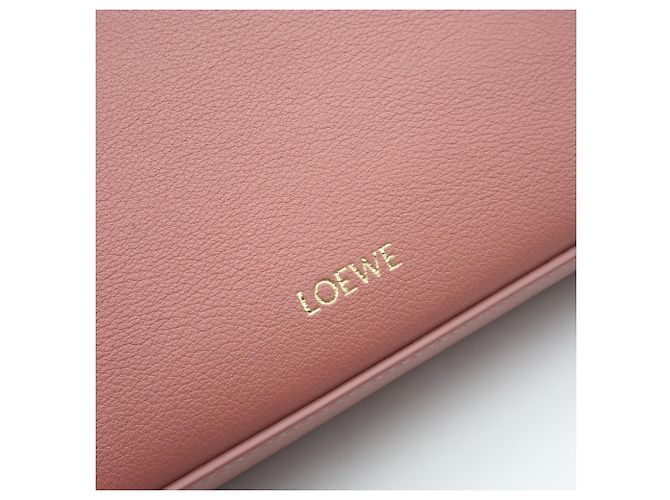 Clutch in pelle rosa Loewe - vista 9