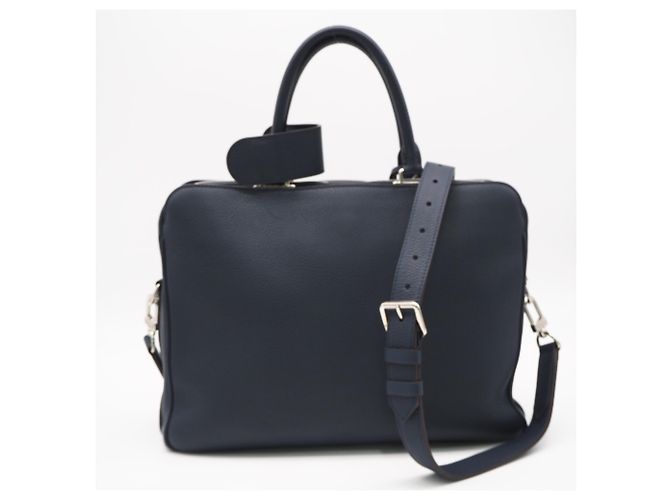 Valigetta Louis Vuitton Taurillon Armand Blu navy - vista 2