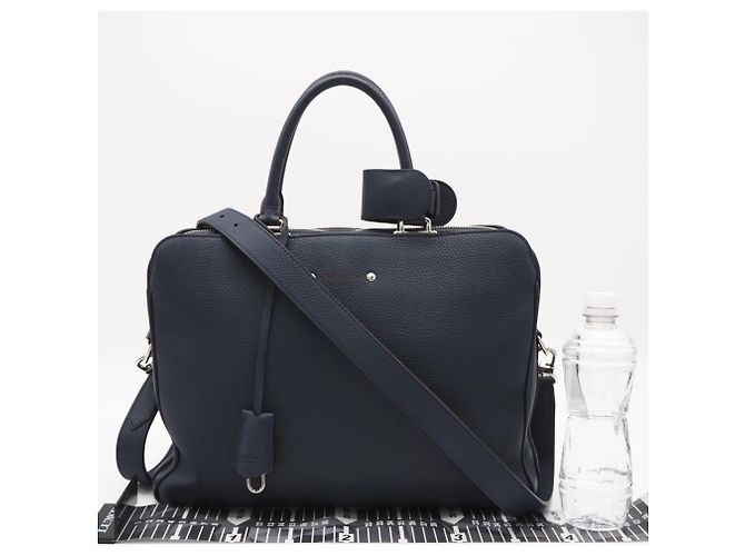Valigetta Louis Vuitton Taurillon Armand Blu navy - vista 3