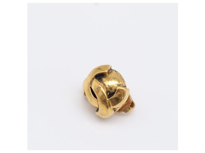 Timeless Orecchini a clip rotondi Chanel Coco Mark in Oro D'oro - vista 10