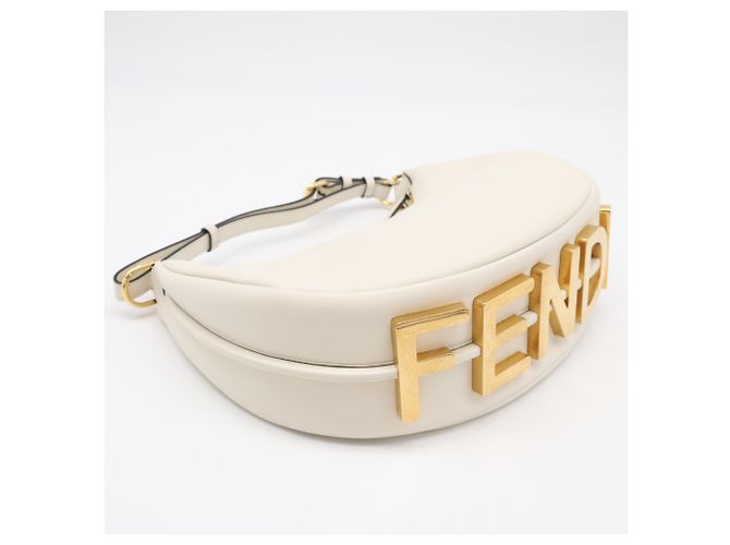 Borsa piccola Fendi Graphy Bianco - vista 6