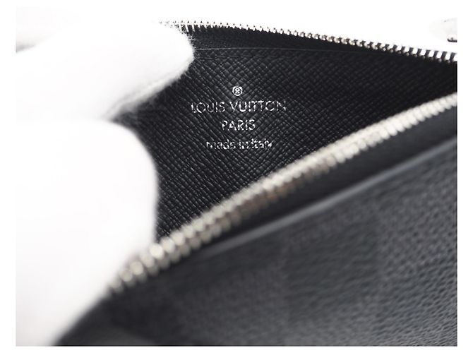 Tarjetero Damier Graphite Louis Vuitton Castaño Negro - vista 11