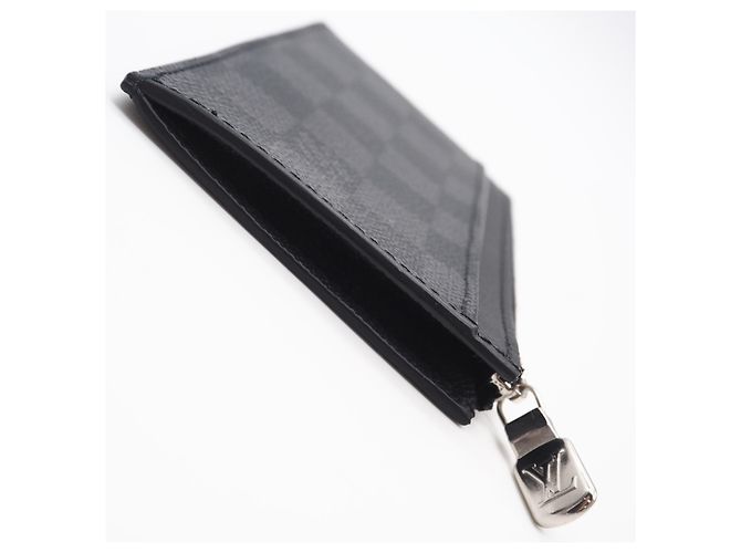 Tarjetero Damier Graphite Louis Vuitton Castaño Negro - vista 6