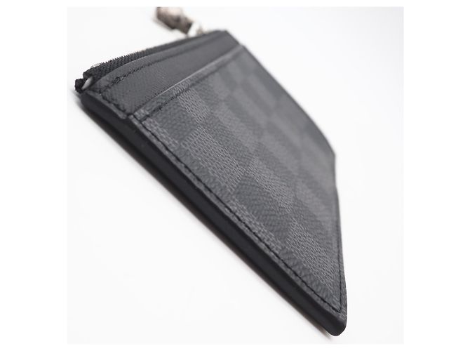 Tarjetero Damier Graphite Louis Vuitton Castaño Negro - vista 7