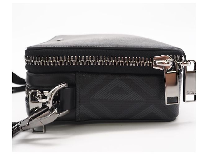 Pochette Messenger CD Diamond Christian Dior Marrone Nero - vista 4