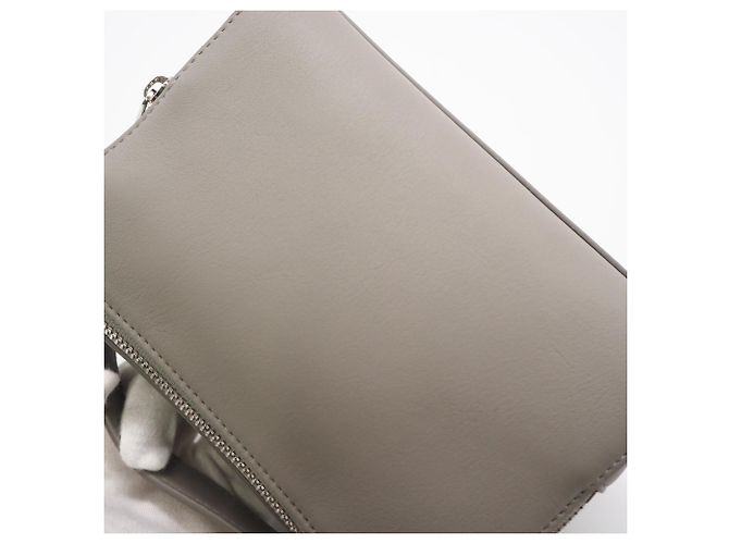 Borsa a tracolla in raso e pelle di vitello Anagram Loewe Marrone - vista 3