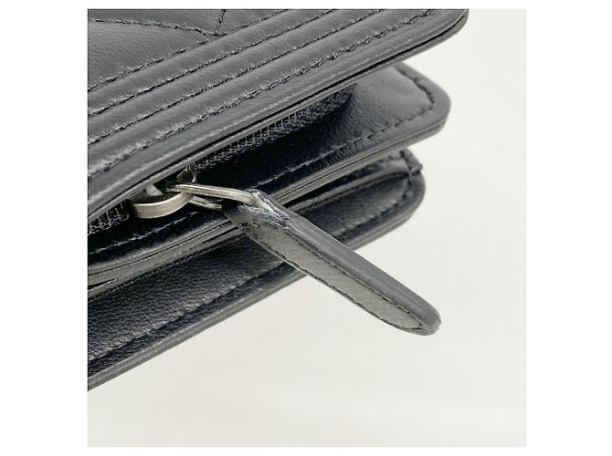 Chanel Boy Lammleder-Geldbörse in Schwarz - Ansicht 5