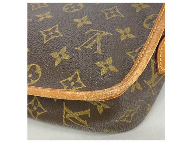 Borsa a tracolla Louis Vuitton Monogram Gibeciere PM Marrone - vista 11