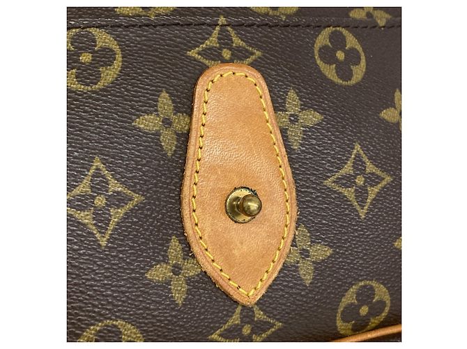 Borsa a tracolla Louis Vuitton Monogram Gibeciere PM Marrone - vista 12