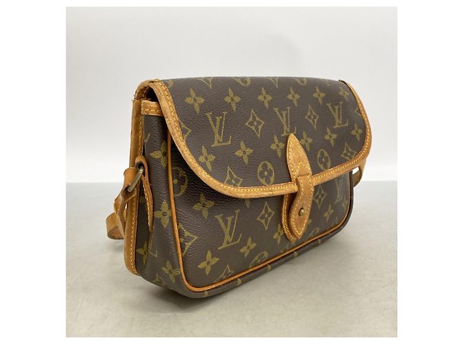 Borsa a tracolla Louis Vuitton Monogram Gibeciere PM Marrone - vista 2