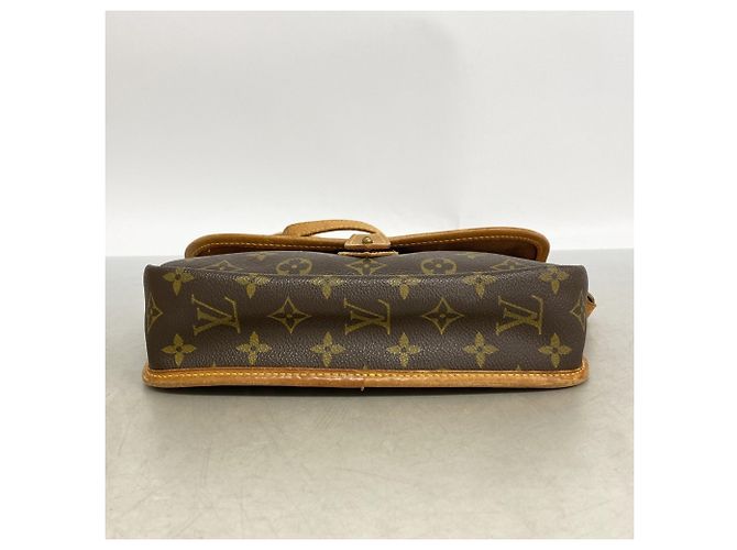 Borsa a tracolla Louis Vuitton Monogram Gibeciere PM Marrone - vista 3