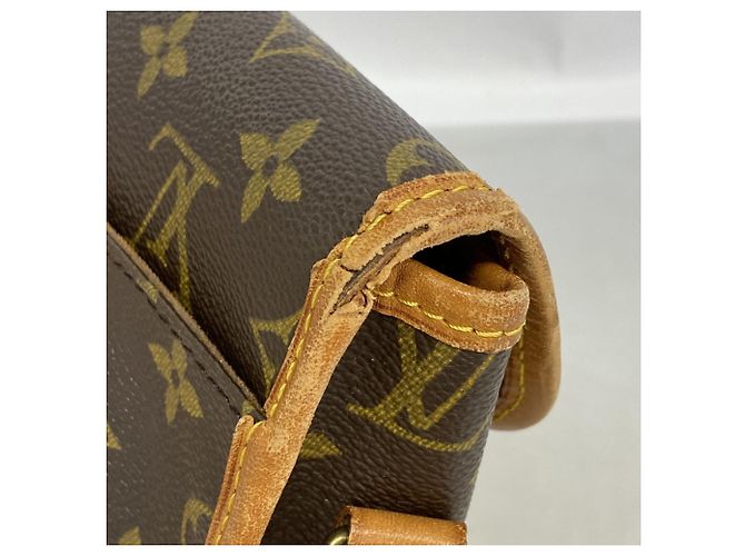 Borsa a tracolla Louis Vuitton Monogram Gibeciere PM Marrone - vista 6