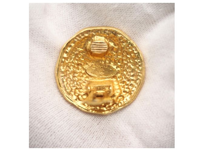 Orecchini clip Chanel Coco Mark Vintage D'oro - vista 11