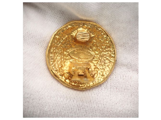Orecchini clip Chanel Coco Mark Vintage D'oro - vista 12
