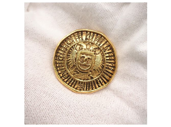 Orecchini clip Chanel Coco Mark Vintage D'oro - vista 2