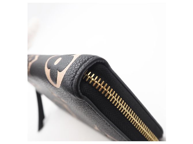 Louis Vuitton Monogram Empreinte Zippy Wallet Schwarz Beige - Ansicht 10