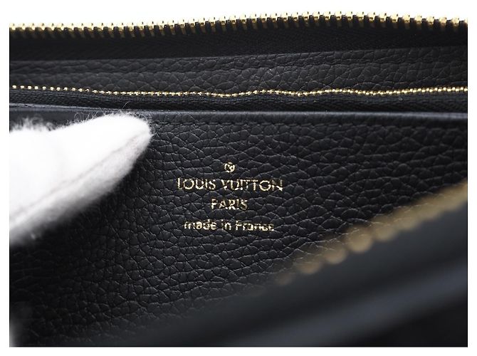 Louis Vuitton Monogram Empreinte Zippy Wallet Schwarz Beige - Ansicht 15