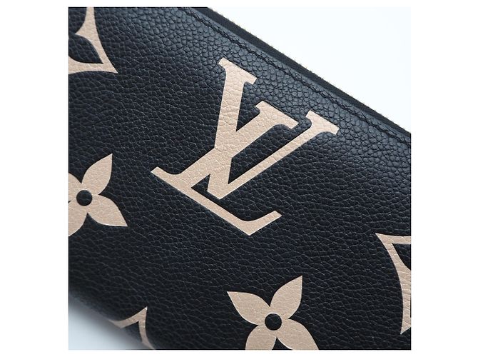 Louis Vuitton Monogram Empreinte Zippy Wallet Schwarz Beige - Ansicht 4