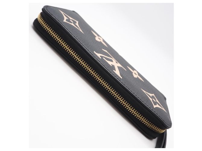 Louis Vuitton Monogram Empreinte Zippy Wallet Schwarz Beige - Ansicht 5