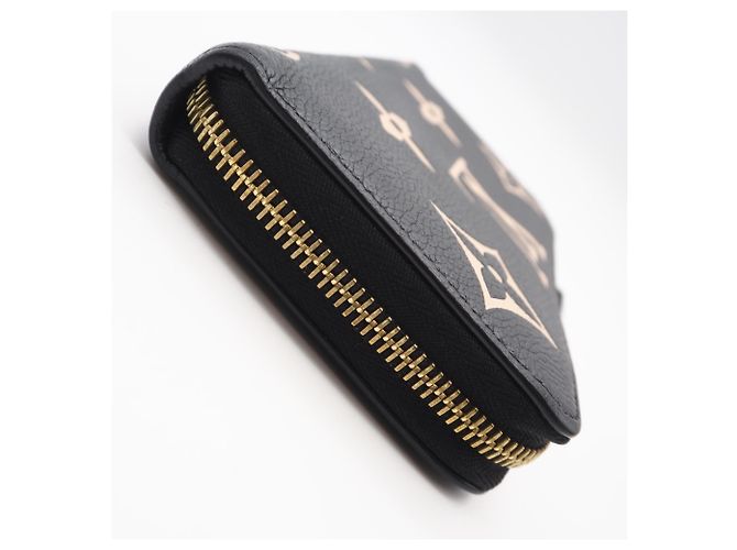 Louis Vuitton Monogram Empreinte Zippy Wallet Schwarz Beige - Ansicht 7