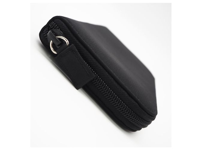 Cartera larga de nylon Saffiano negro de Prada - vista 8